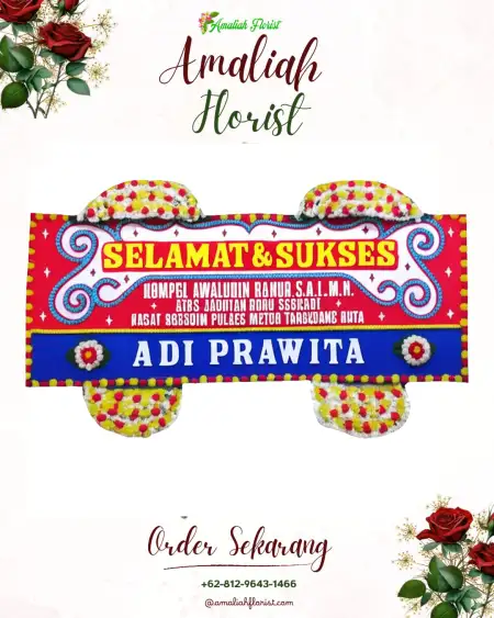 Papan Bunga Ucapan Selamat Pekaja